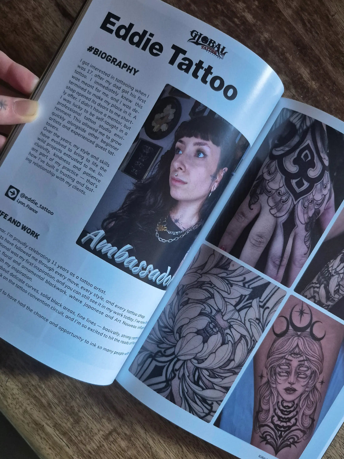 Mon taf est dans un magazine international…