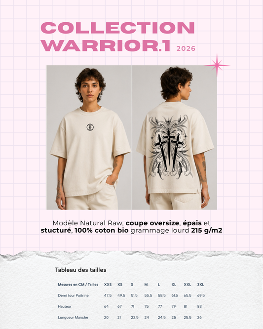 T-shirt WARRIOR.1 - Natural Raw